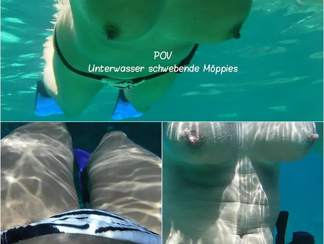 POV: Unterwasser schwebende Möppies