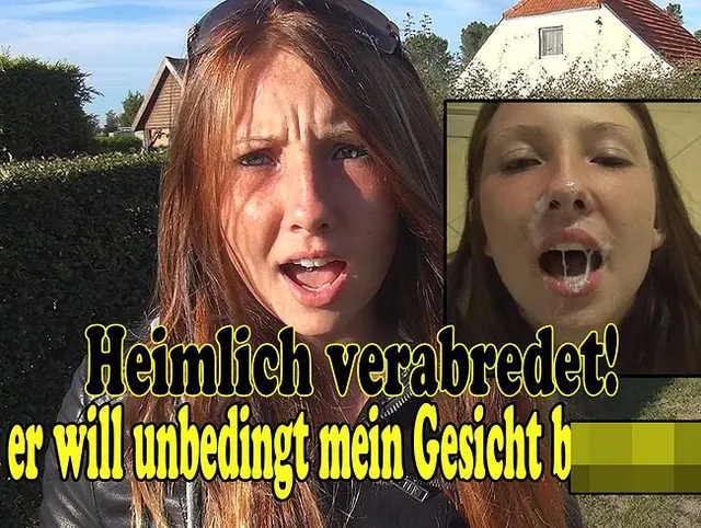 Heimlich verabredet! Er will unbedingt mein Gesicht besamen!