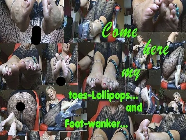 Come here my toes Lollipops and Foot wanker,,,Dirty-Talk