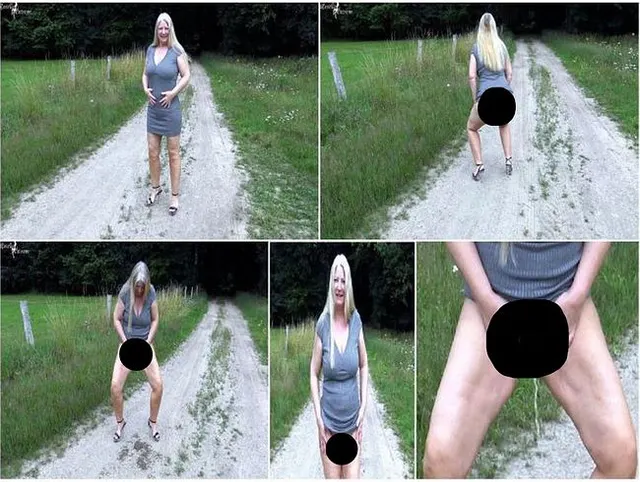 Outdoor, geil abgepisst, neben der Autobahn!