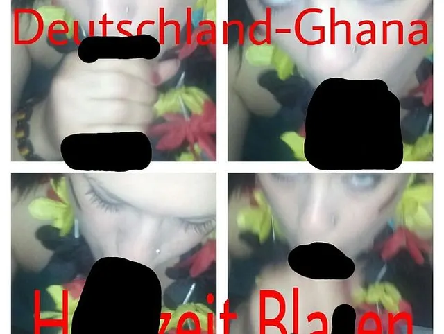 Deutschland-Ghana Halbzeit Blasen