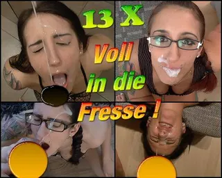 13 X Voll in die Fresse !!!  (Best of Cumshot)