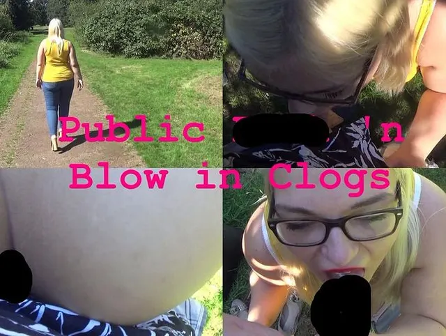 Public Fick 'n Blow in Clogs und Jeans