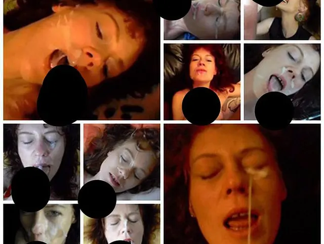 Sperma ins Gesicht über 20 x MIX