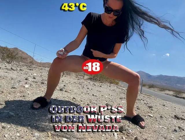 Outdoor Piss in der Wüste von Nevada