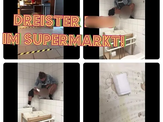 MEGADREIST! Heftig im Supermarkt abgepisst!