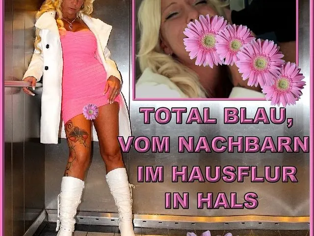 Total ******** v. Nachbarn im Fahrstuhl Hals gefickt