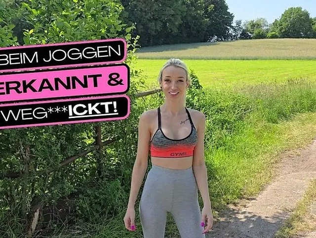 Beim Joggen erkannt und weggefickt