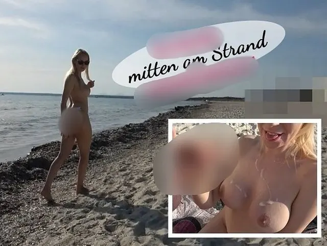 BLOWJOB mitten am Strand + SPERMAWALK!!!