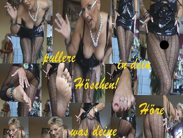 Höre auf deine #LACK-LATEX Herrin SKLAVE! WIXXE & Pullere..