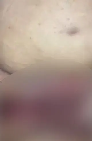 Squirting-Wasserfall Nahaufnahme