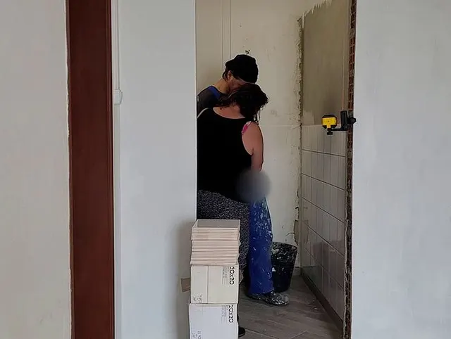 Der Fliesenleger hat gute Arbeit geleistet, Blowjob