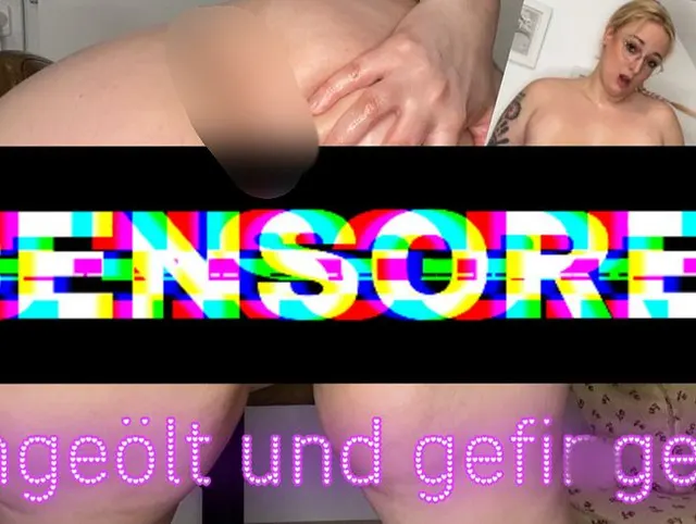 Eingeölt und gefingert! Jetzt zerficke ich meine Pussy richtig!