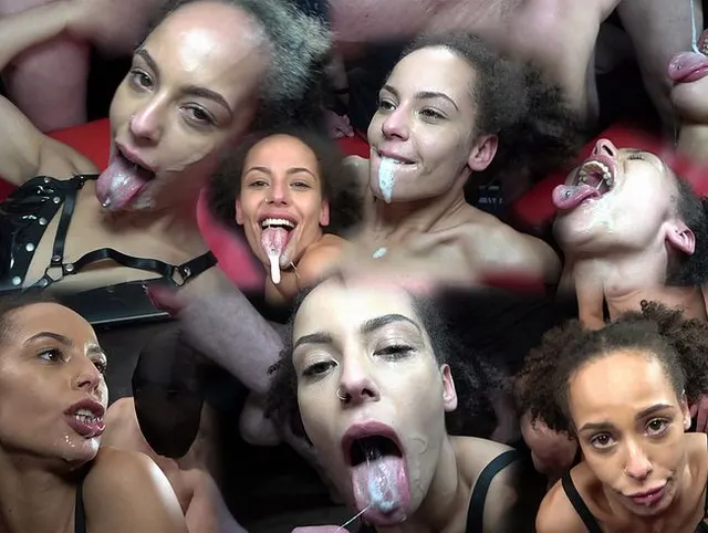 Mega Skinny Girl Lia Amalia Schwängerungs Gangbang