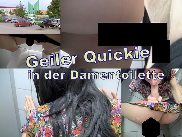 Geiler Quickie in der Damentoilette des Marktes