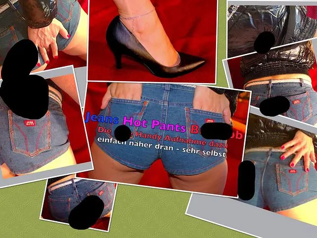 High Heels, Jeans Hot Pants and Butt Job aus er Handysicht