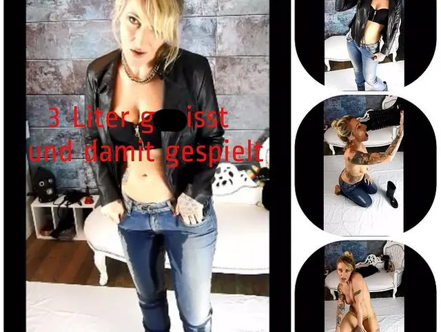 3 Liter Gummi Stiefel- Jeans Piss