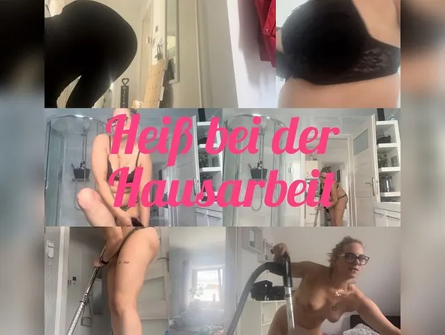 Heiß bei der Hausarbeit