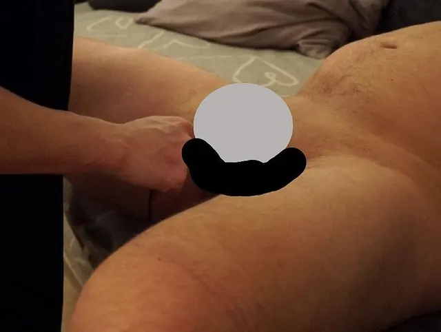 Eier ziehen Blowjob