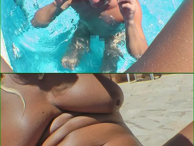 Urlauber im Pool Extrem Angepisst
