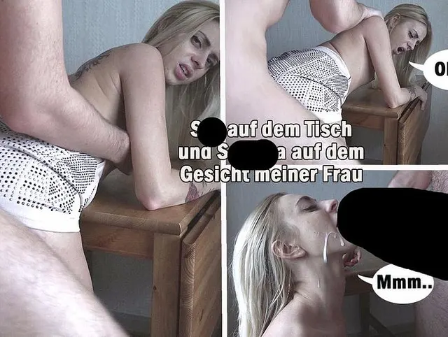 Sperma großzügig bewässert das Gesicht meiner Frau