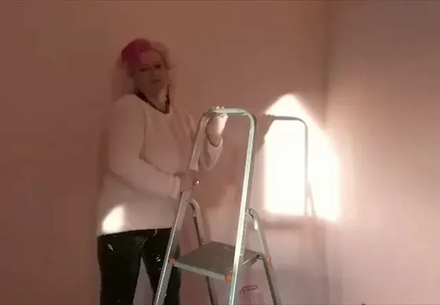 geil auf der leiter