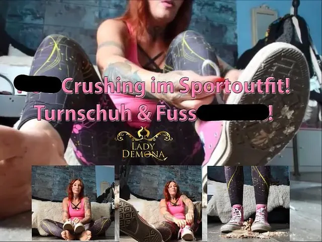 POV Crushing im Sportoutfit! Turnschuh & Fuss Fetisch!  | by Lady_Demona