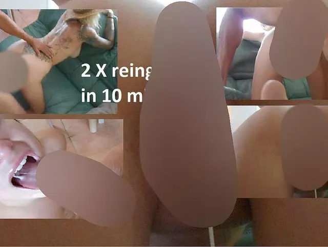 2 x reingespritzt in 10 Min. In Muschi & Mund