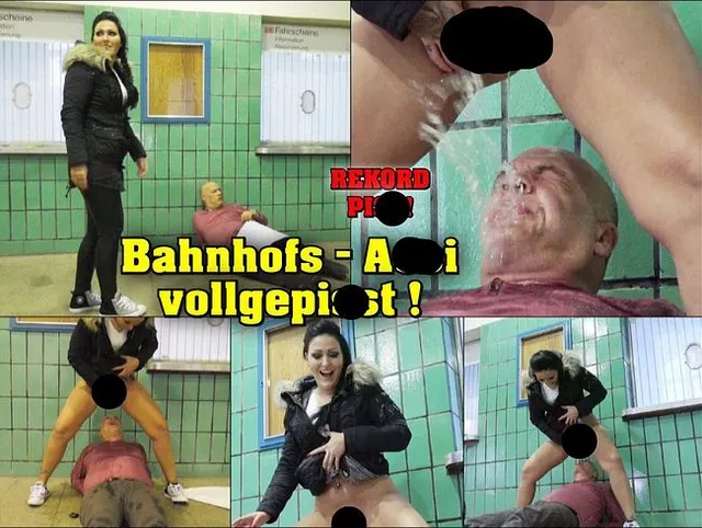 Rekord?  Bahnhofs Assi ersäuft in Pisse
