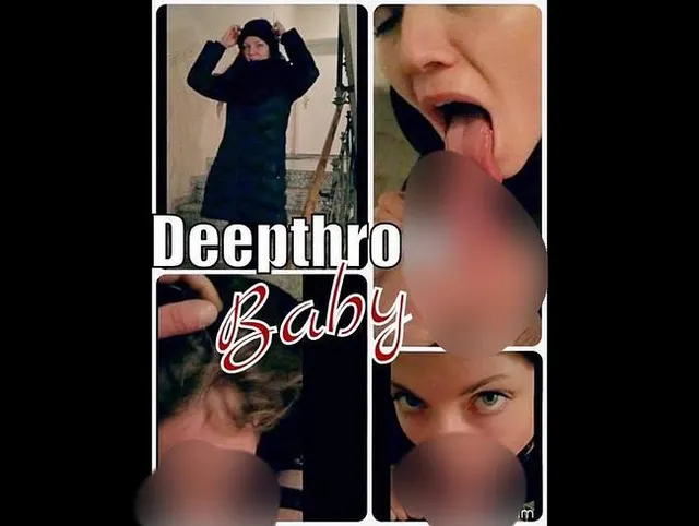 ERWISCHT! DEEPTHROAT IM TREPPENHAUS...