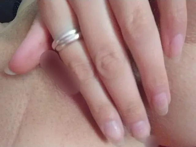Closeup mit den Fingern