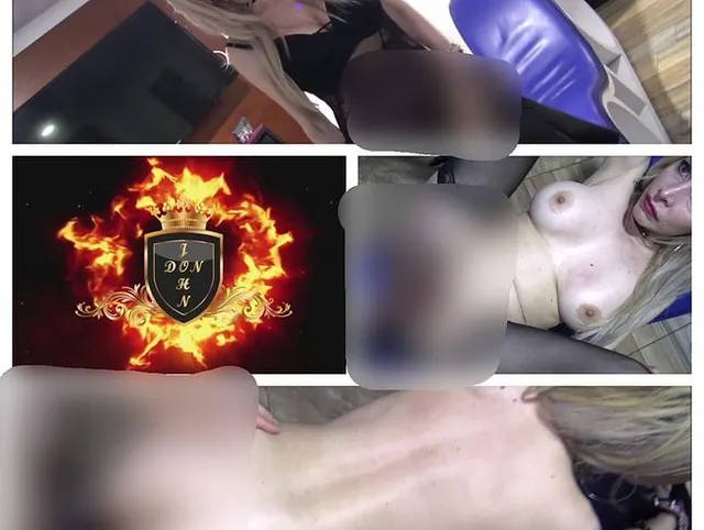 Geile versaute Blondine mit geilen Titten und Muschi ao gefickt