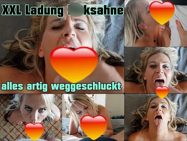 XXL Ladung Ficksahne, alles artig weggeschluckt