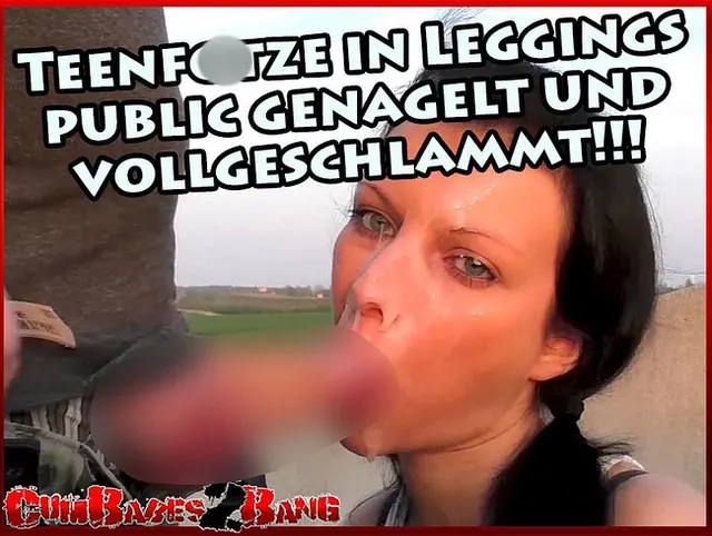 Teenfotze in Leggings public genagelt und vollgeschlammt!!!