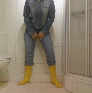 Gummistiefel, Jeans und......