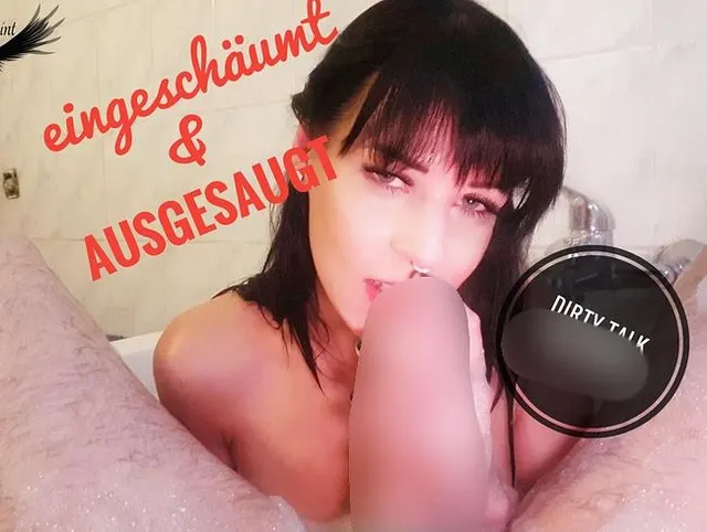 Eingeschäumt und Ausgesaugt Dirty Talk Blowjob POV