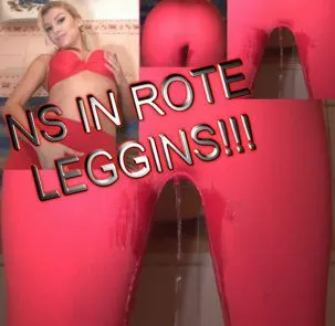 PISSEN IN ROTE LEGGINS