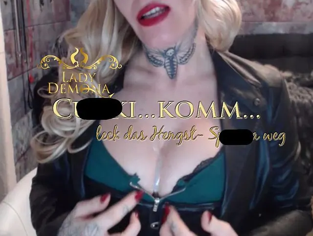 Cucki! Komm- leck das Fick- Hengst Sperma weg! Yummy  | by Lady_Demona