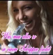 Im Schuppen geht die Post ab.