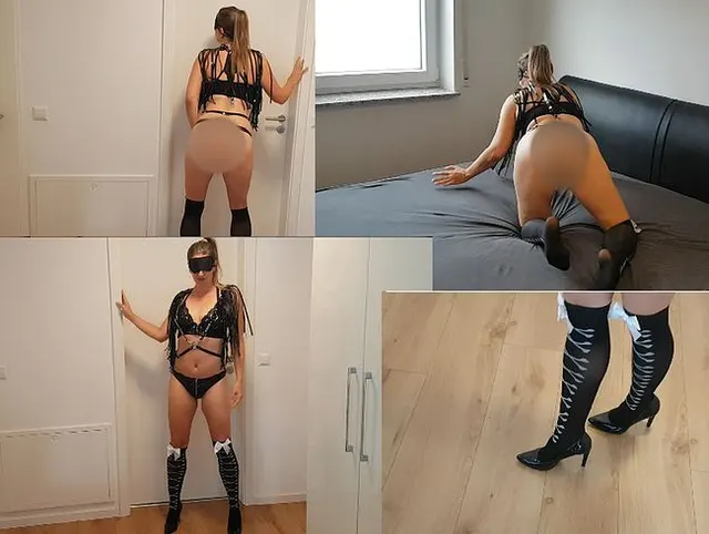 Halloween nylon sex TIEF Hart Geil #doggy #Nylon #blond