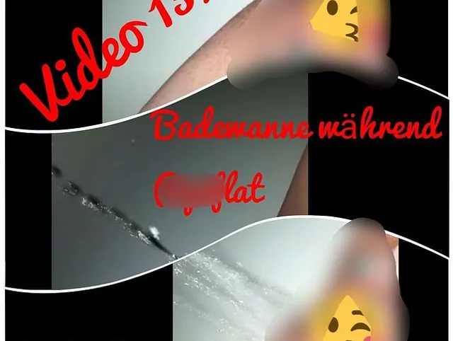 Badewanne während Pipiflat