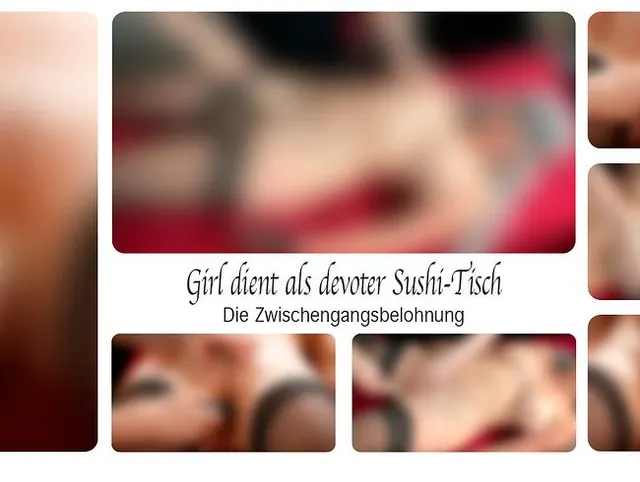 Girl dient als devoter Sushi-Tisch - Die Zwischengangsbelohnung