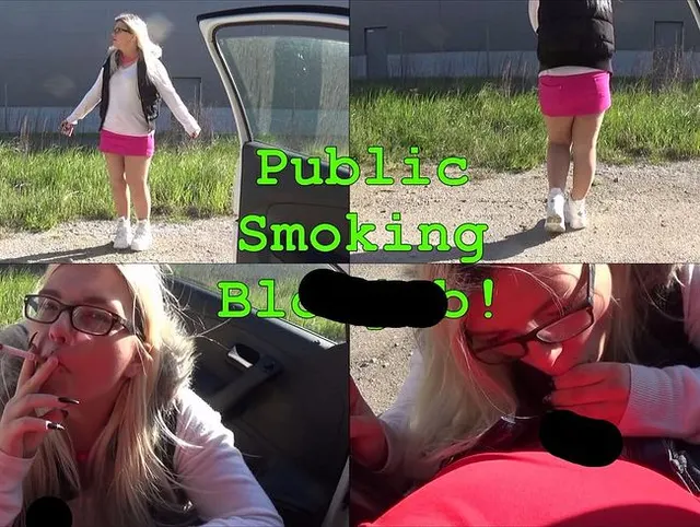 Public Smoking Blowjob