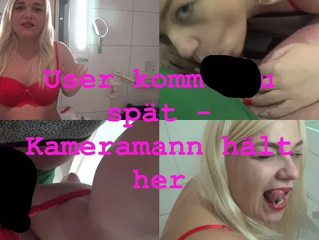 User kommt zu spät - Kameramann hält her