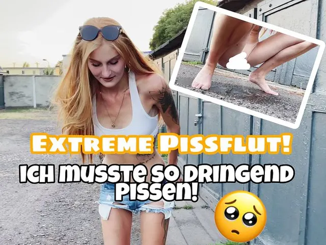 Extreme Pissflut! Ich muss so dringend Pissen