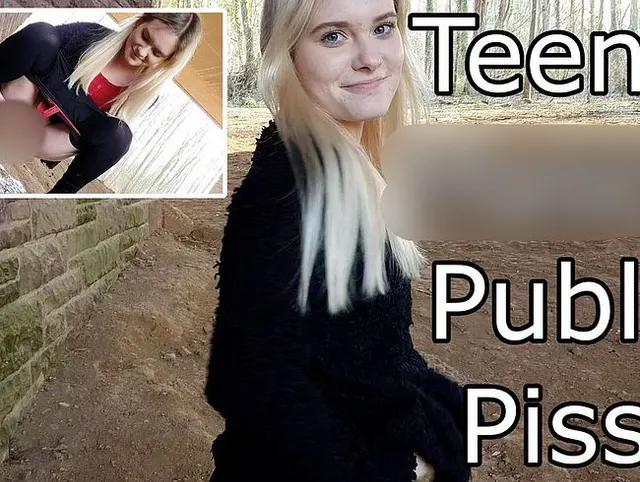 Teenie Muschi pisst im hohen Bogen!