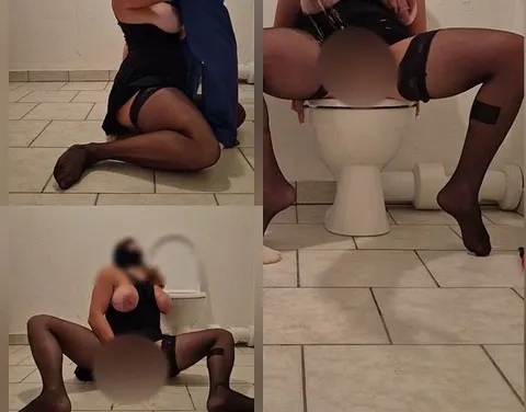 Geiler Spass und Fick auf öffentlicher Toilette mit Fremden