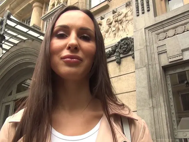 GERMAN SCOUT - 20 Jahre junge Touristin Anya bei Straßen Casting AO gefickt