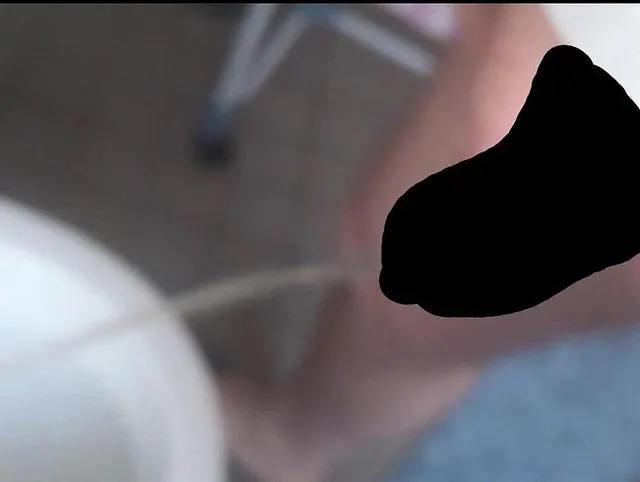 Ich pisse einfach ins Klo