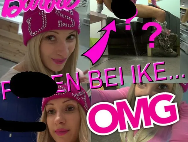 BARBIE PISSEN BEIM MÖBELHAUS OMG